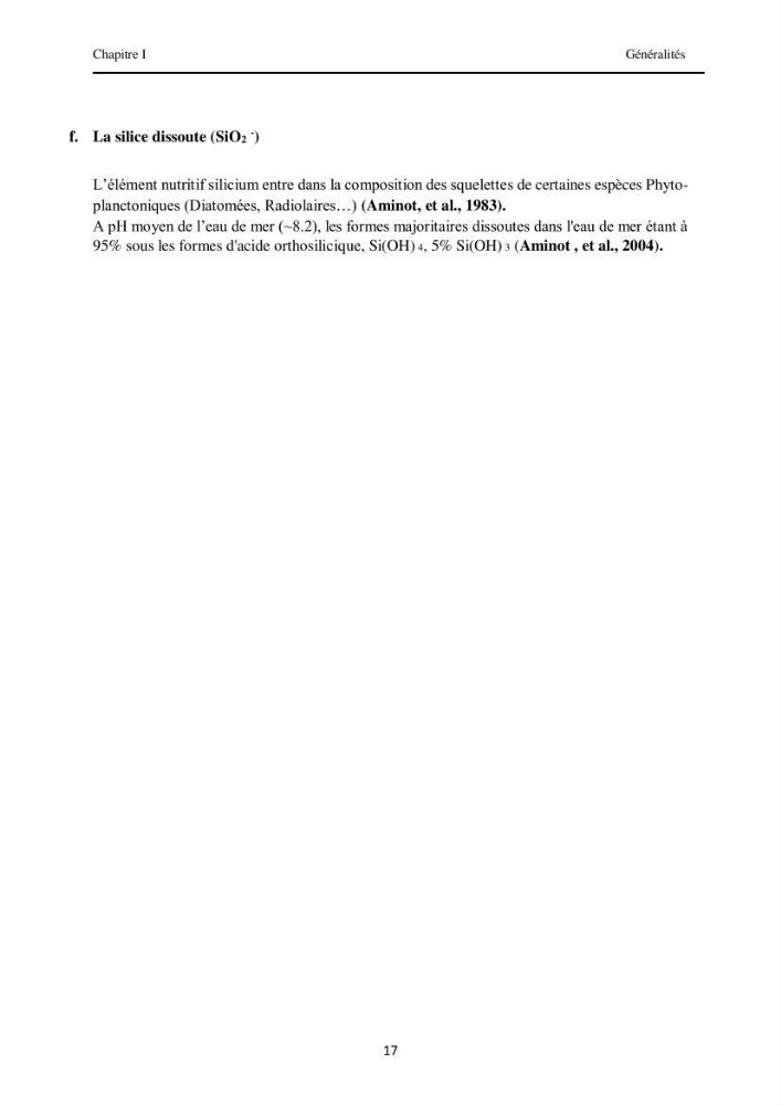 Contribution à l\'étude des paramètres physico-chimiques et de pollution dans l\'eau et dans le sédiment