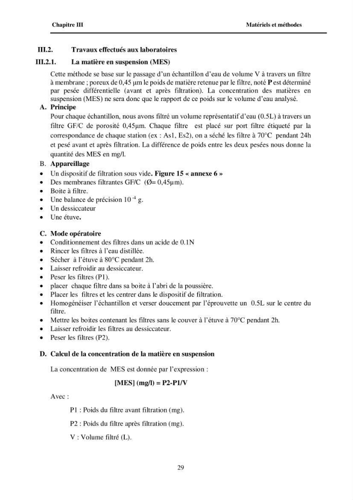 Contribution à l\'étude des paramètres physico-chimiques et de pollution dans l\'eau et dans le sédiment