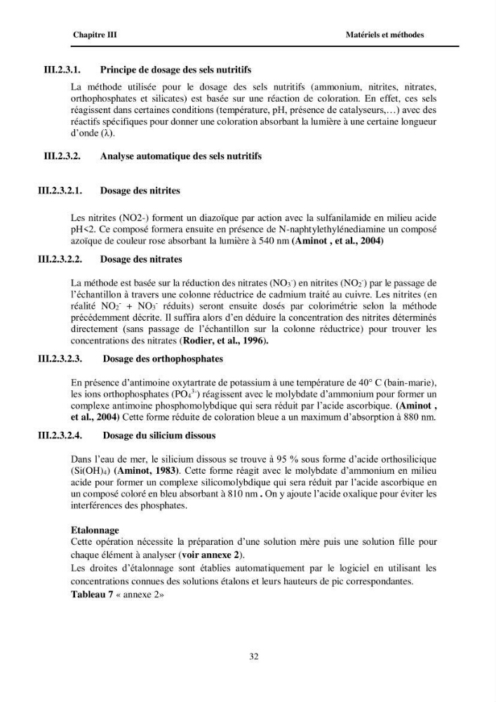 Contribution à l\'étude des paramètres physico-chimiques et de pollution dans l\'eau et dans le sédiment