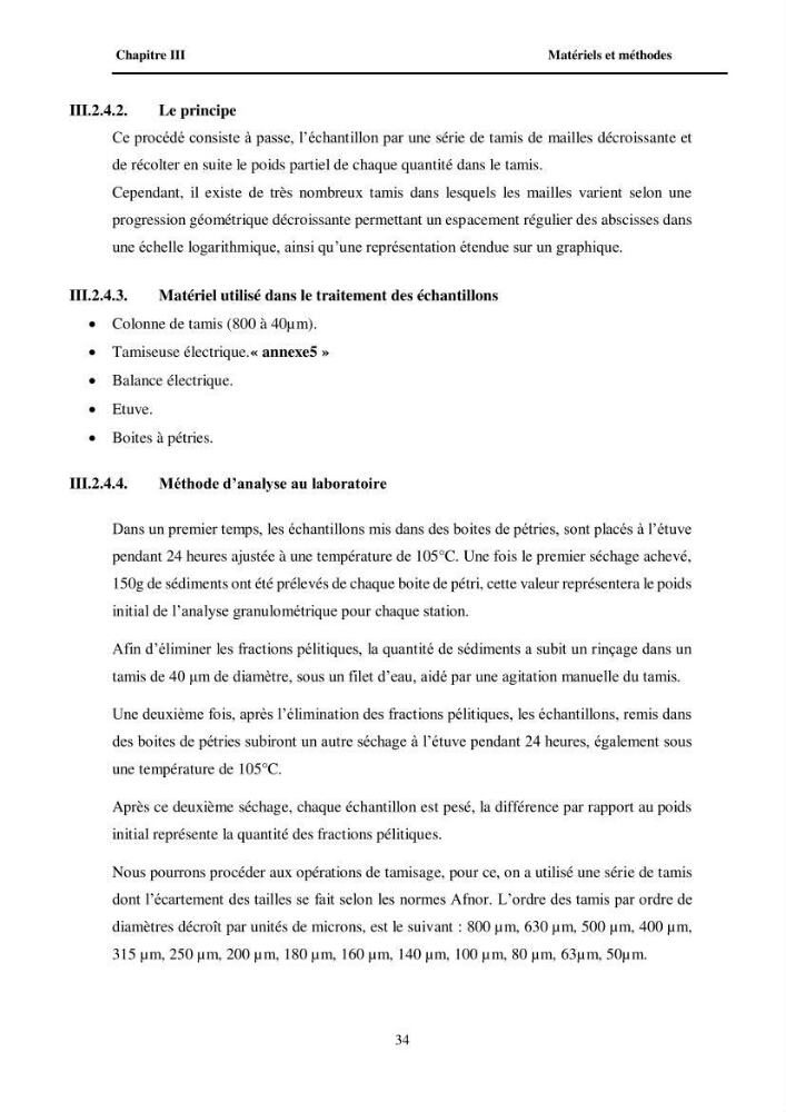 Contribution à l\'étude des paramètres physico-chimiques et de pollution dans l\'eau et dans le sédiment