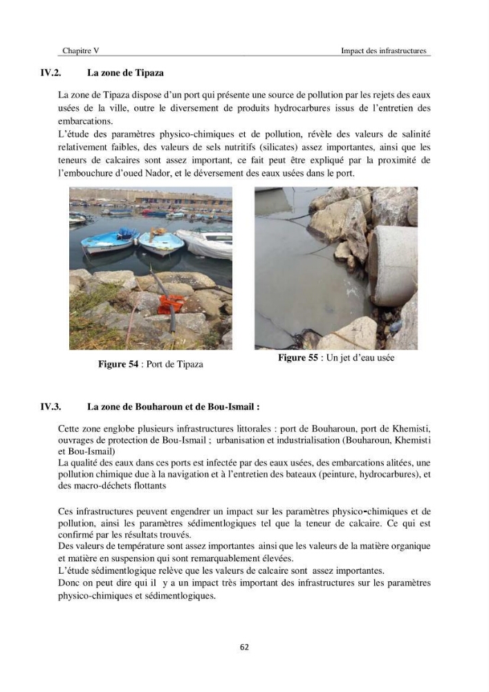 Contribution à l\'étude des paramètres physico-chimiques et de pollution dans l\'eau et dans le sédiment