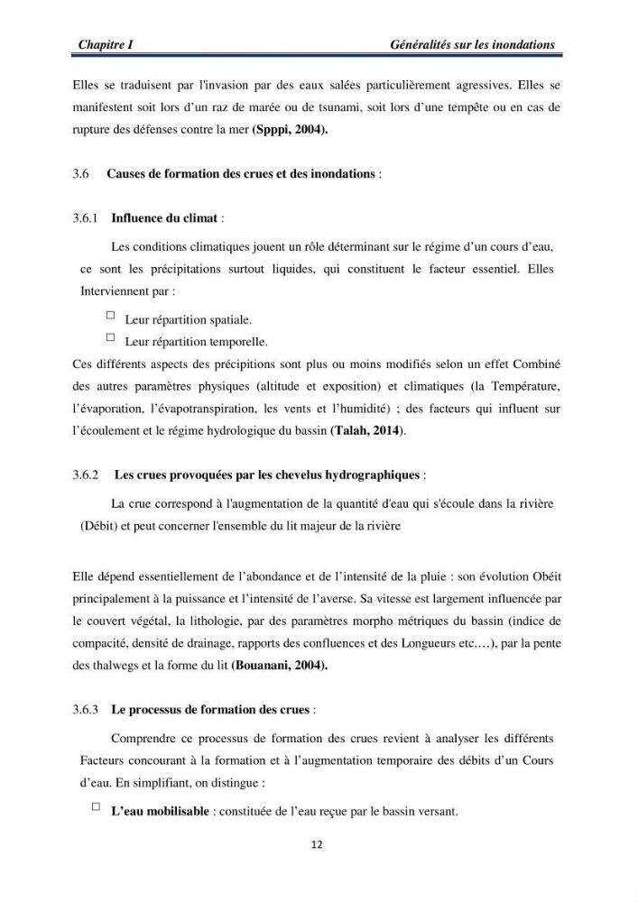 Impact Préliminaire et Analyse des Dégâts d’Inondations Par Imagerie Satellite Via le Logiciel ArcGis dans la willaya de Taref: