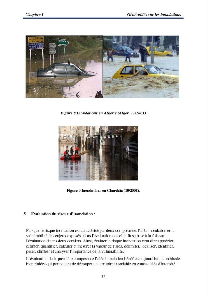 Impact Préliminaire et Analyse des Dégâts d’Inondations Par Imagerie Satellite Via le Logiciel ArcGis dans la willaya de Taref: