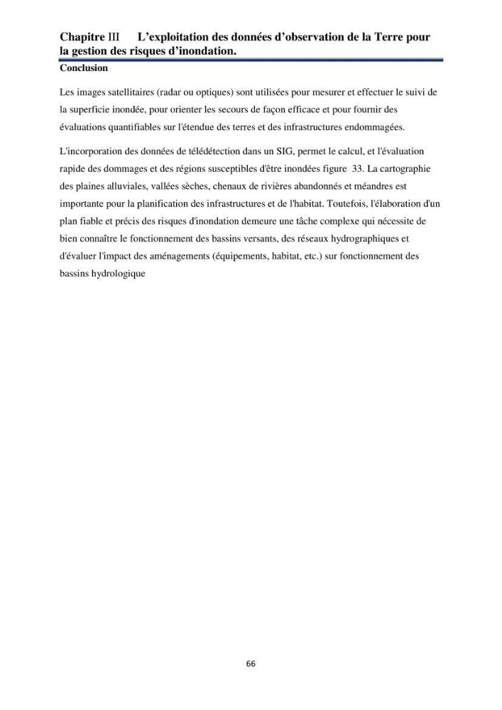 Impact Préliminaire et Analyse des Dégâts d’Inondations Par Imagerie Satellite Via le Logiciel ArcGis dans la willaya de Taref: