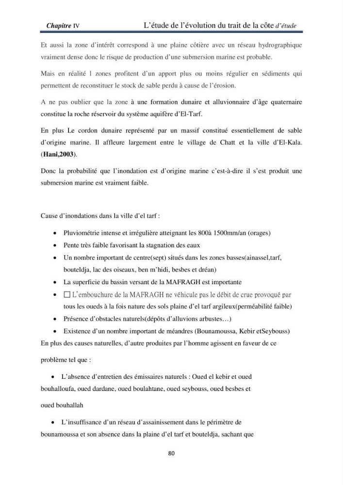 Impact Préliminaire et Analyse des Dégâts d’Inondations Par Imagerie Satellite Via le Logiciel ArcGis dans la willaya de Taref: