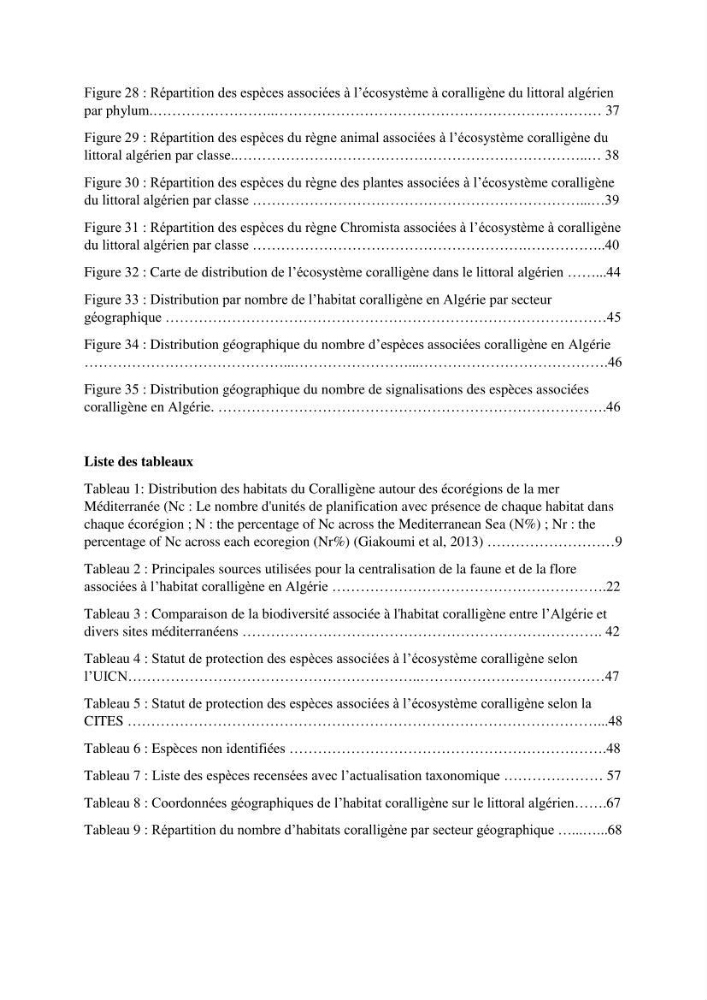Faune et flore associées à l’écosystème à coralligène de la côte algérienne
