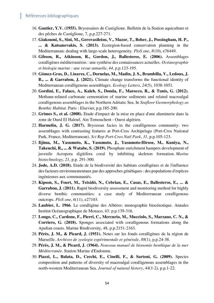 Faune et flore associées à l’écosystème à coralligène de la côte algérienne