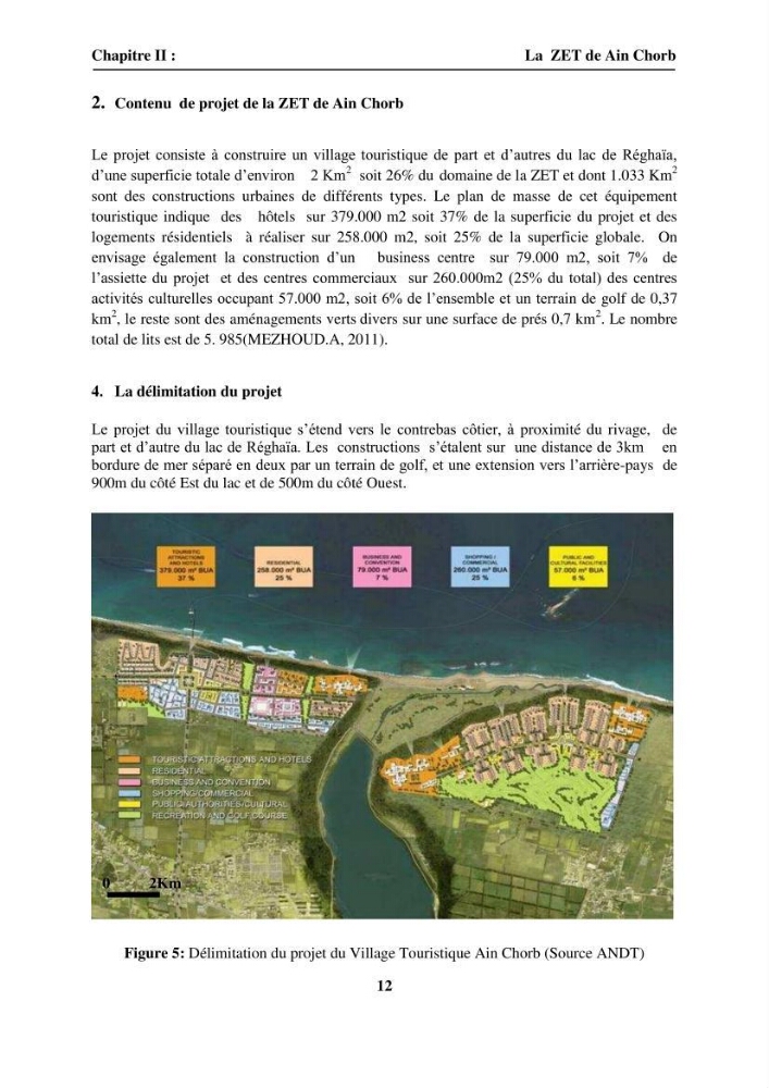Aménagement intégré du rivage attenant à la ZET d\'Ain Chorb (Réghaia)