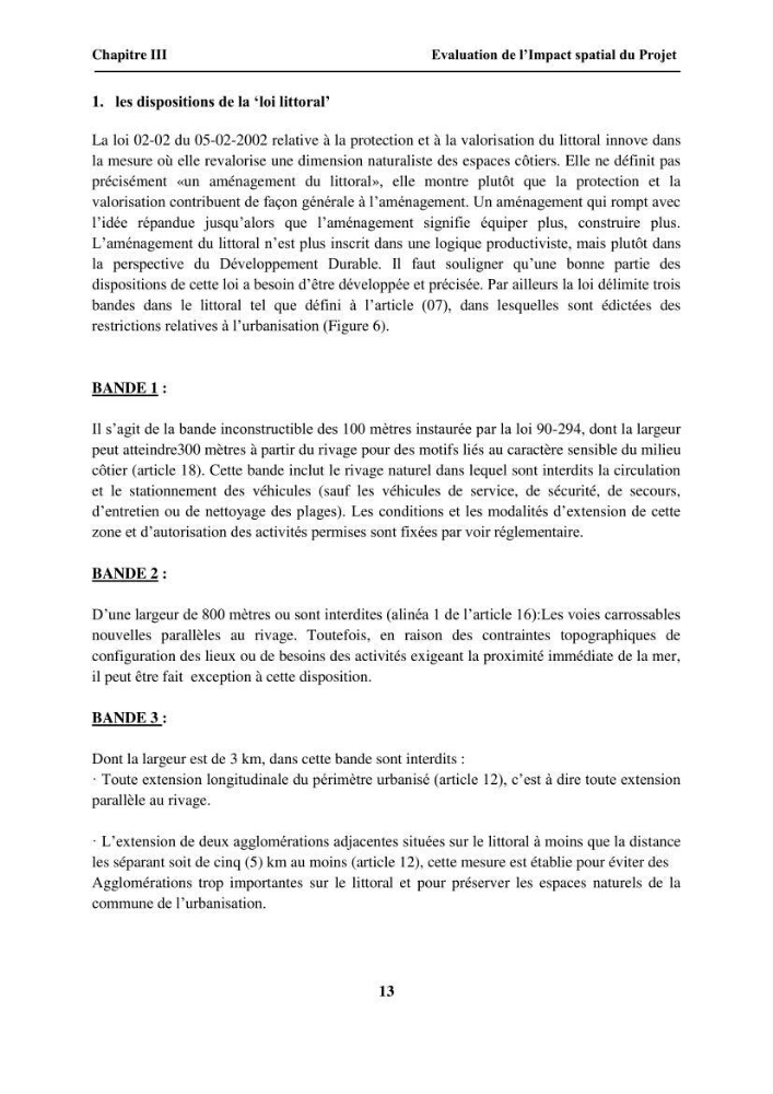 Aménagement intégré du rivage attenant à la ZET d\'Ain Chorb (Réghaia)