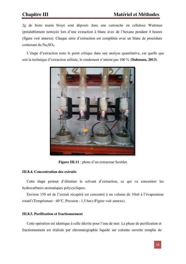 Evaluation du taux des hydrocarbures aromatiques polycycliques chez le mollusque Patella.sp et les moules du littoral Algérois