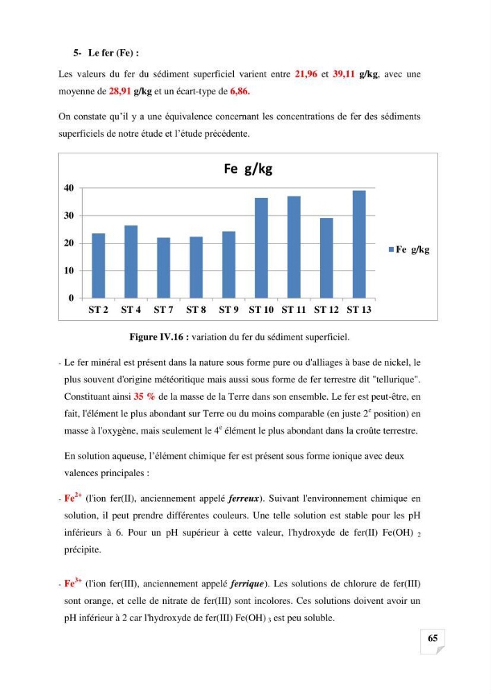 Suivi de la qualité des sédiments superficiels de Fouka marine par les métaux lourds