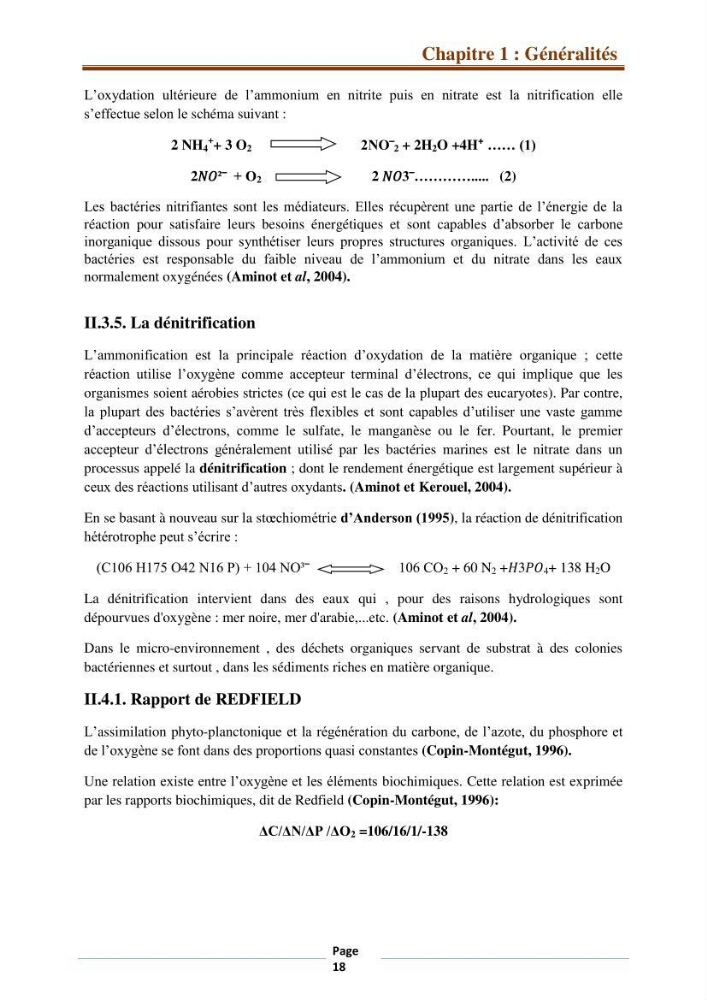 Suivi des paramètres physico-chimiques et des sels nutritifs dans la côte Algéroise: