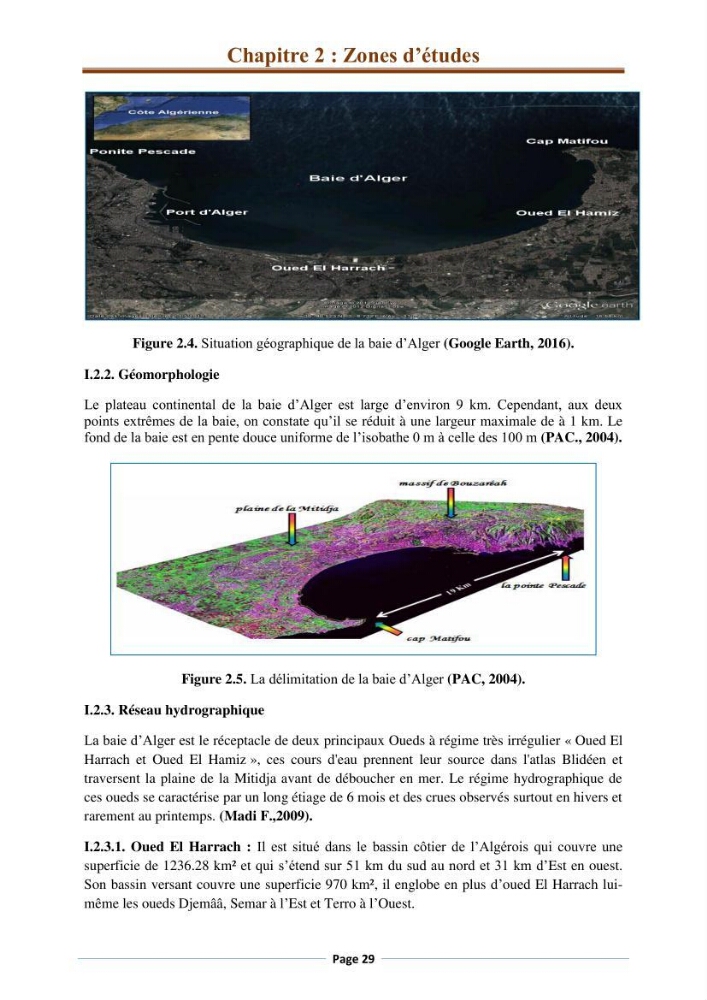 Suivi des paramètres physico-chimiques et des sels nutritifs dans la côte Algéroise: