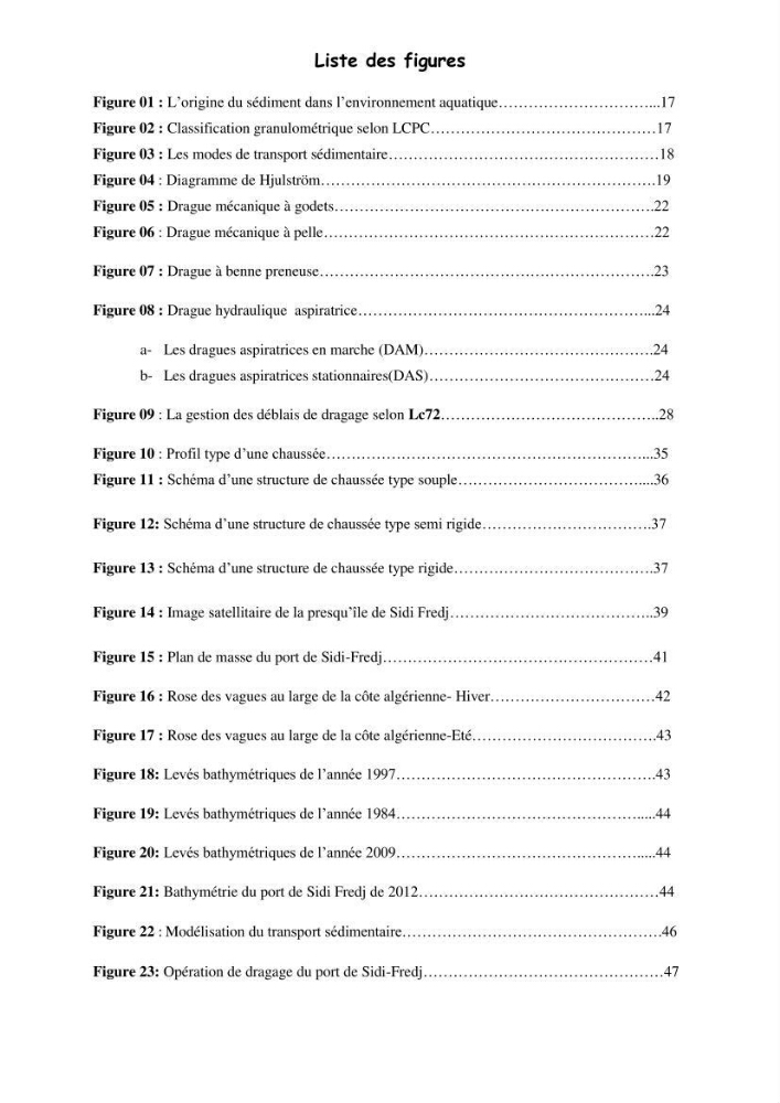 Etude du comportement physique et mécanique des sédiments de dragage pour leur valorisation en techniques routières \"cas du port de Sidi fredj\"
