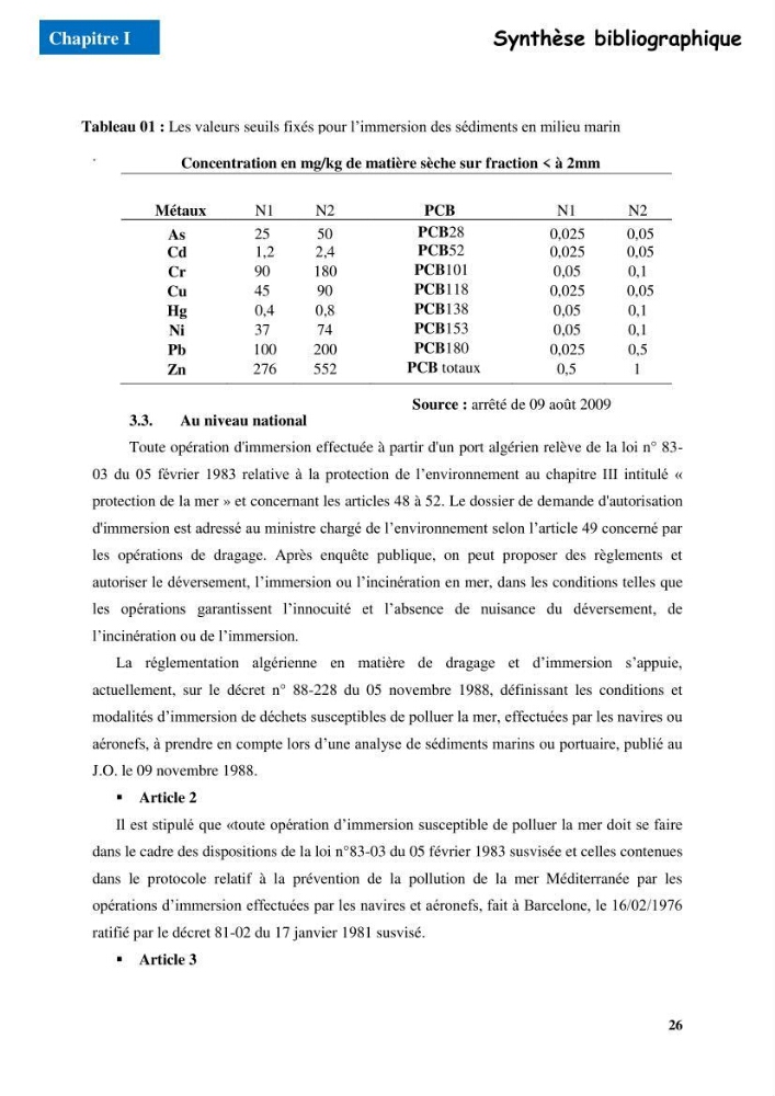 Etude du comportement physique et mécanique des sédiments de dragage pour leur valorisation en techniques routières \"cas du port de Sidi fredj\"