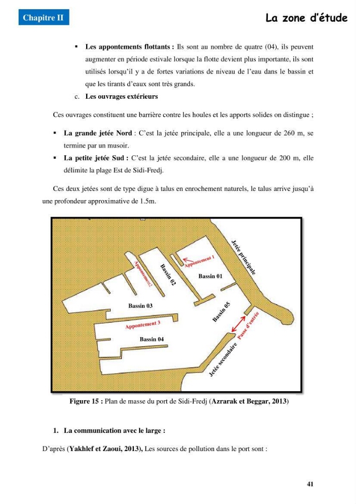 Etude du comportement physique et mécanique des sédiments de dragage pour leur valorisation en techniques routières \"cas du port de Sidi fredj\"