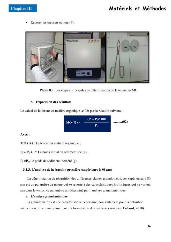 Etude du comportement physique et mécanique des sédiments de dragage pour leur valorisation en techniques routières \"cas du port de Sidi fredj\"