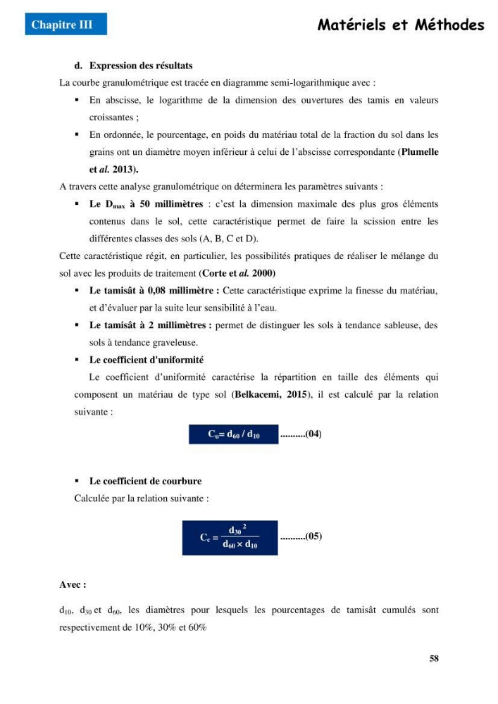 Etude du comportement physique et mécanique des sédiments de dragage pour leur valorisation en techniques routières \"cas du port de Sidi fredj\"
