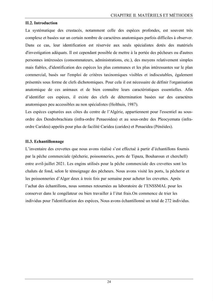 Contribution à l’inventaire des crevettes (Crustacea, Decapoda) dans la région centre du bassin Algérien: