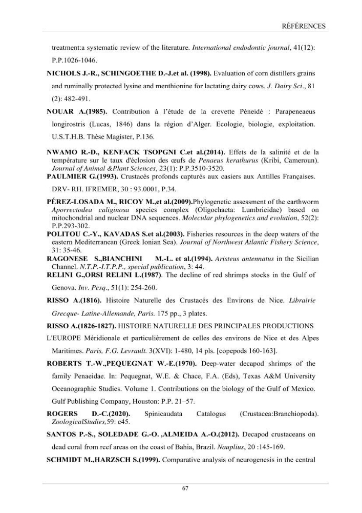 Contribution à l’inventaire des crevettes (Crustacea, Decapoda) dans la région centre du bassin Algérien: