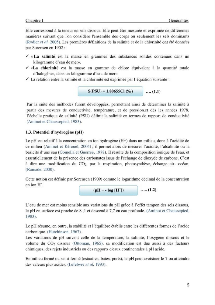Impact des rejets des eaux usées sur le littoral Algérois, constat et diagnostic de la situation actuelle