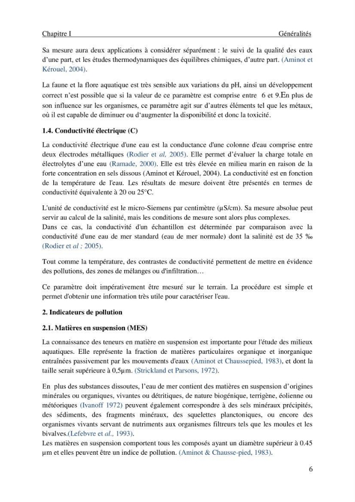 Impact des rejets des eaux usées sur le littoral Algérois, constat et diagnostic de la situation actuelle
