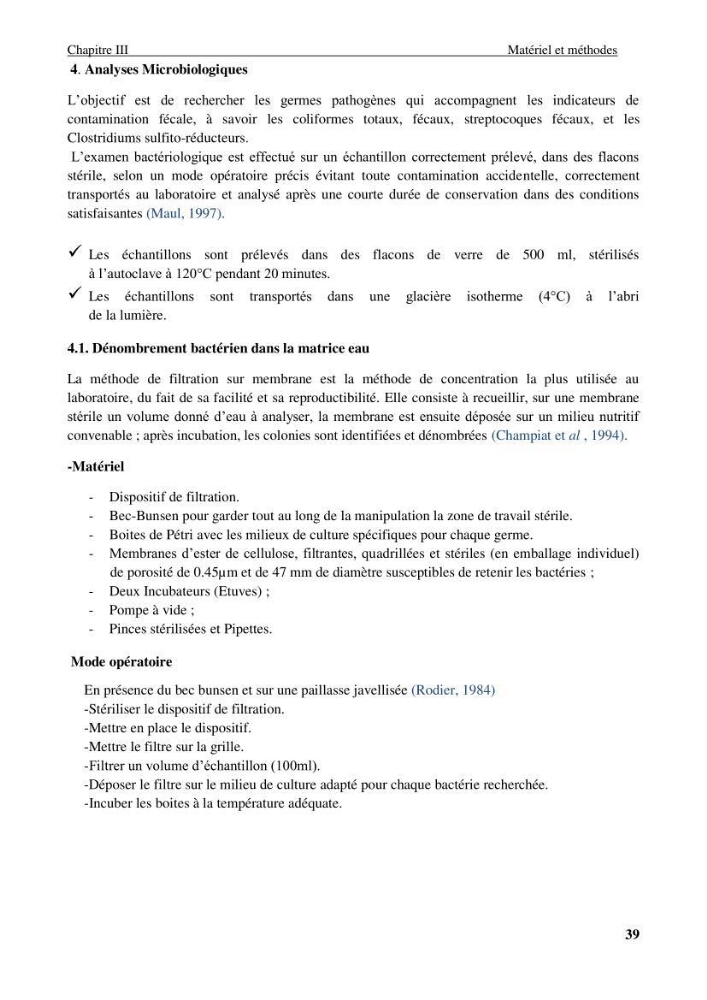Impact des rejets des eaux usées sur le littoral Algérois, constat et diagnostic de la situation actuelle