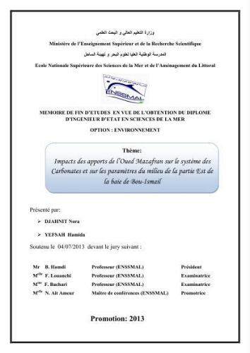 Contribution à l'étude de la biologie d'un Crénilabre (Symphodus tinca (Linnaeus,1758)), Perciformes, Labridae, dans la région centre du bassin Algérien: Contribution à l'étude de la biologie d'un Crénilabre (Symphodus tinca (Linnaeus,1758)), Perciformes, Labridae, dans la région centre du bassin Algérien: