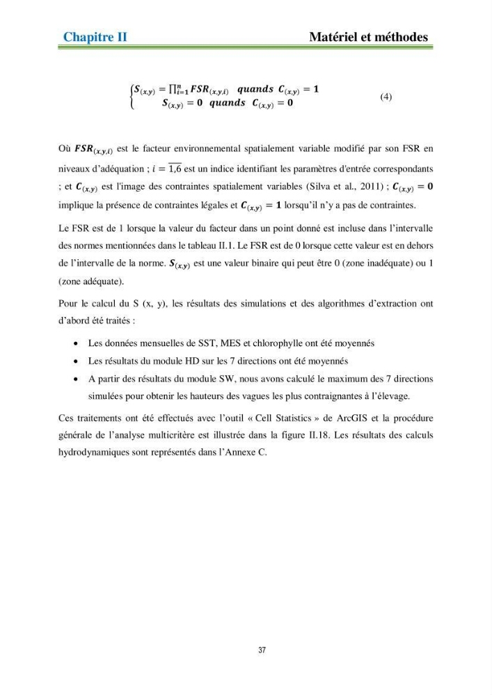 Identification des zones propices à héberger des filières conchylicoles par modélisation numérique et télédetection