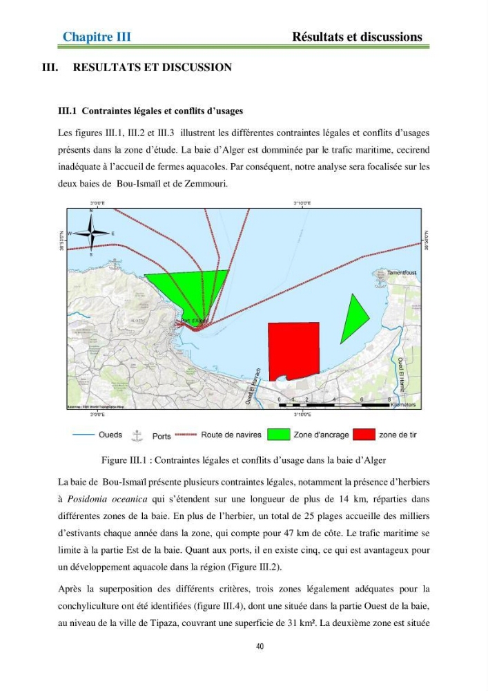 Identification des zones propices à héberger des filières conchylicoles par modélisation numérique et télédetection
