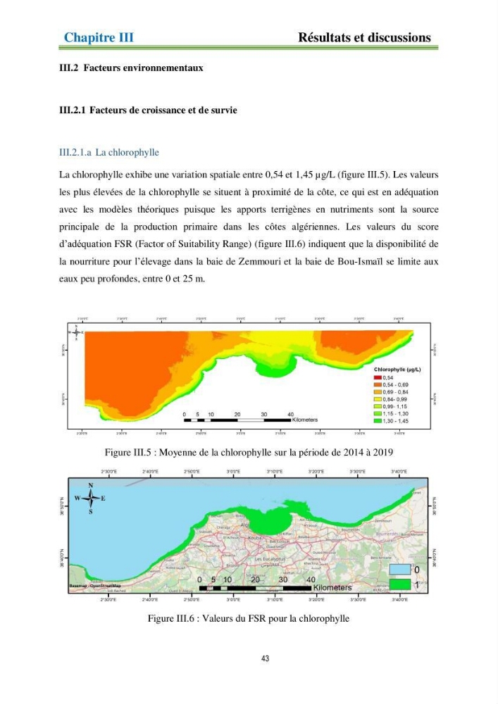 Identification des zones propices à héberger des filières conchylicoles par modélisation numérique et télédetection