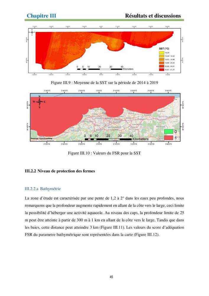 Identification des zones propices à héberger des filières conchylicoles par modélisation numérique et télédetection
