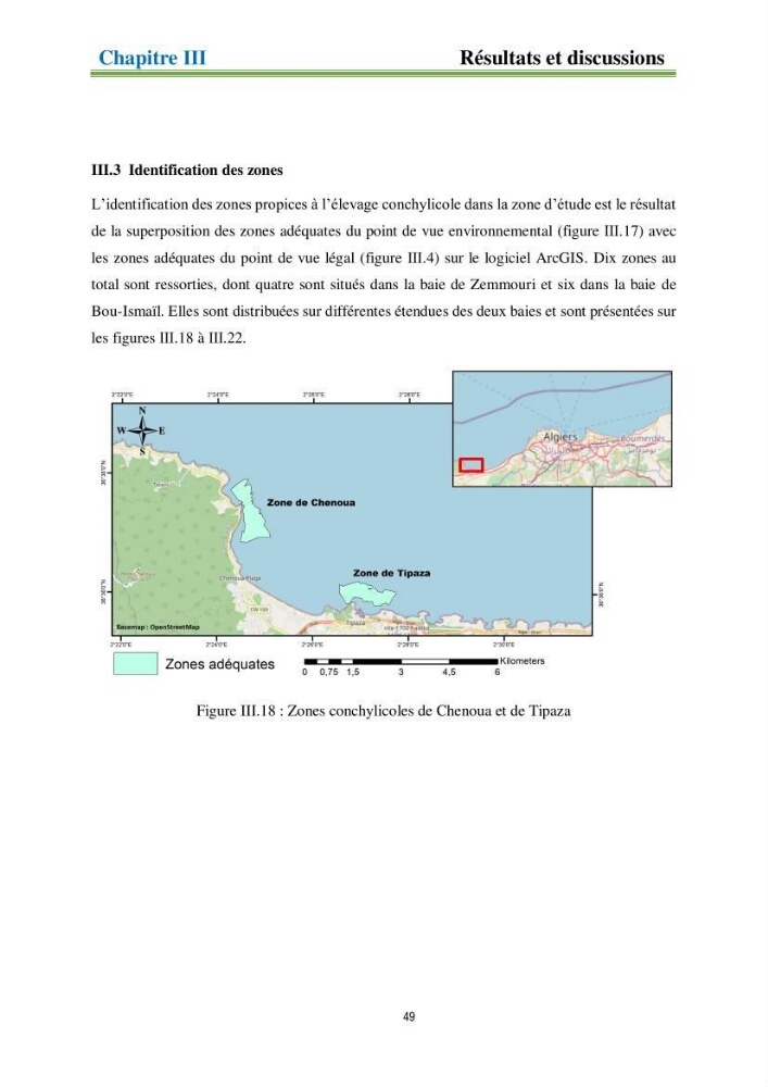 Identification des zones propices à héberger des filières conchylicoles par modélisation numérique et télédetection