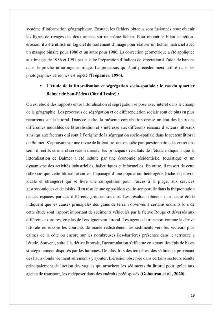Diagnostic sur la pression exercée sur le littoral de Tipasa