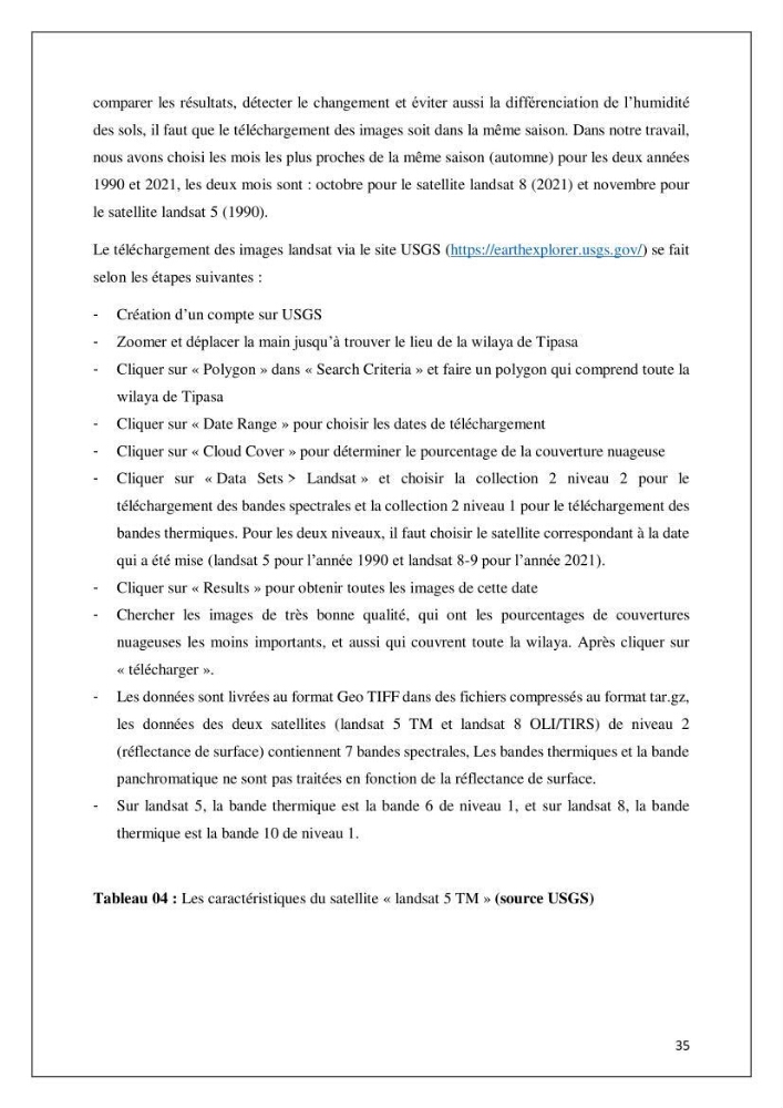 Diagnostic sur la pression exercée sur le littoral de Tipasa