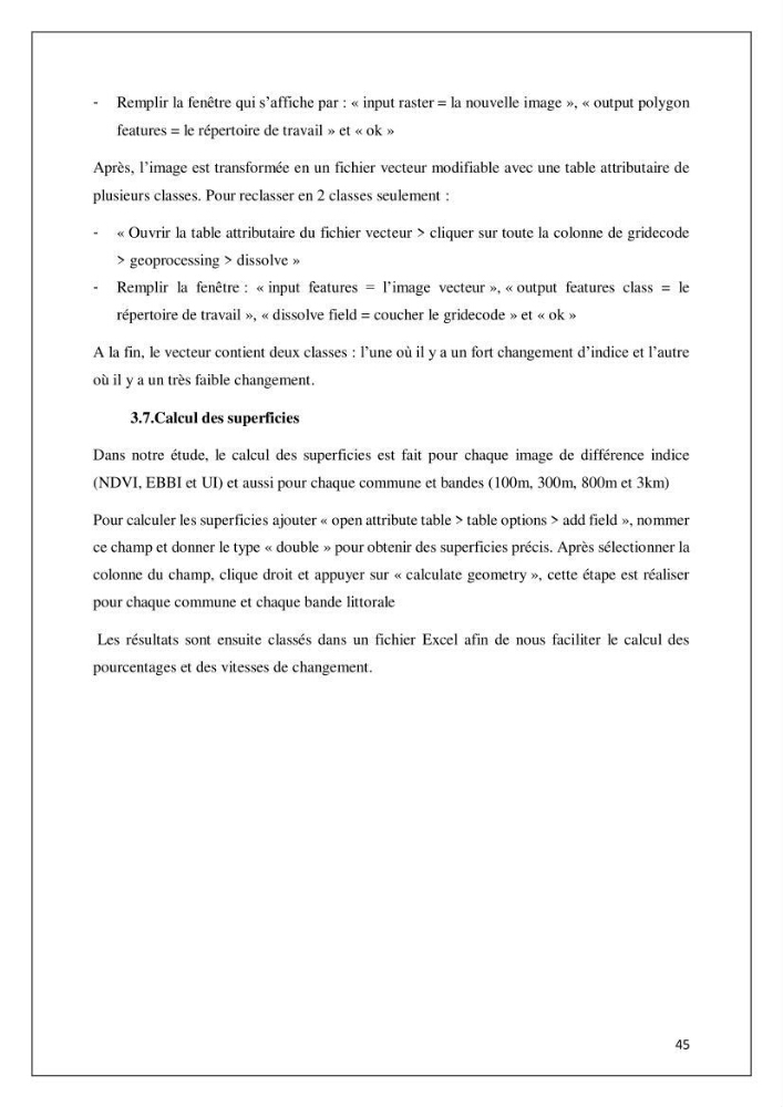 Diagnostic sur la pression exercée sur le littoral de Tipasa