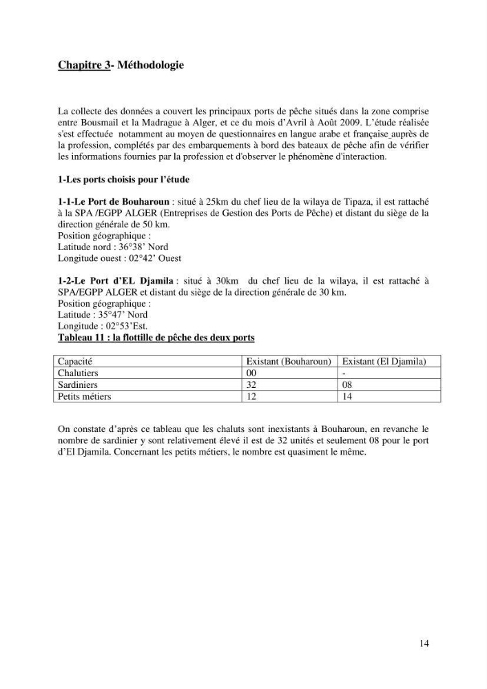 Impact de la déprédation des delphinidés et interaction pêcherie-cétacés le long des côtes algériennes