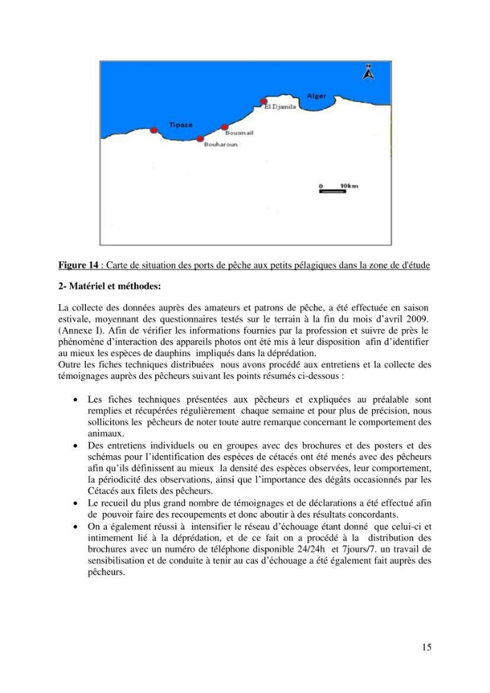 Impact de la déprédation des delphinidés et interaction pêcherie-cétacés le long des côtes algériennes