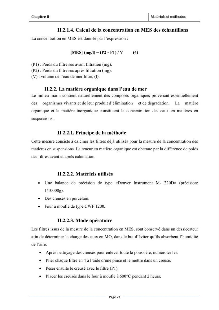 Paramètres physico-chimiques des pollution et granulométrie des sédiments de dragage du port d\'El Djamila