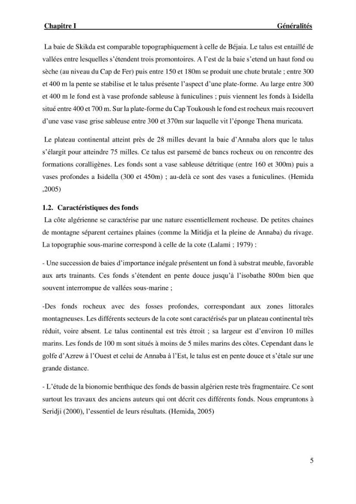 Effet des paramètres du milieu sur la dynamique des populations des petits pélagiques (Linnaeus, 1758 ) des côtes algériennes selon la théorie DEB ( Dynamique Energy Budjet )
