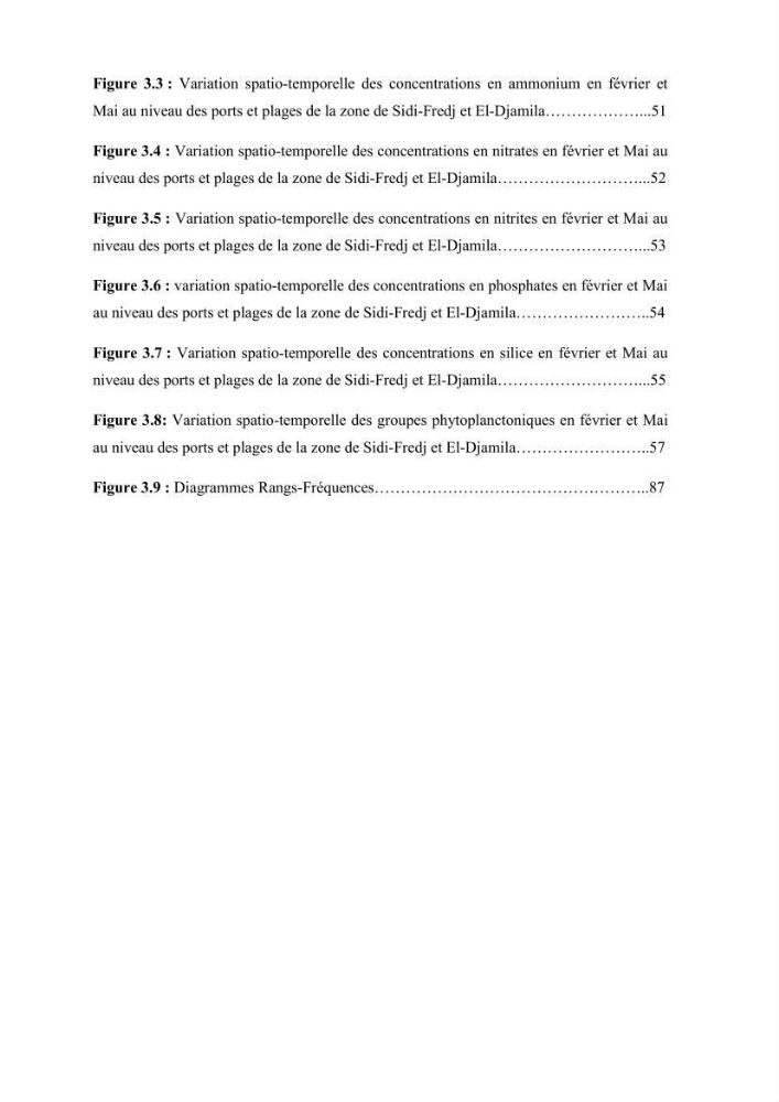 Contribution à l\'étude du phytoplancton nocif dans des zones confinées de la région d\'Alger( port et plage d\'Eldjamila,port et plage de Sidi fredj: