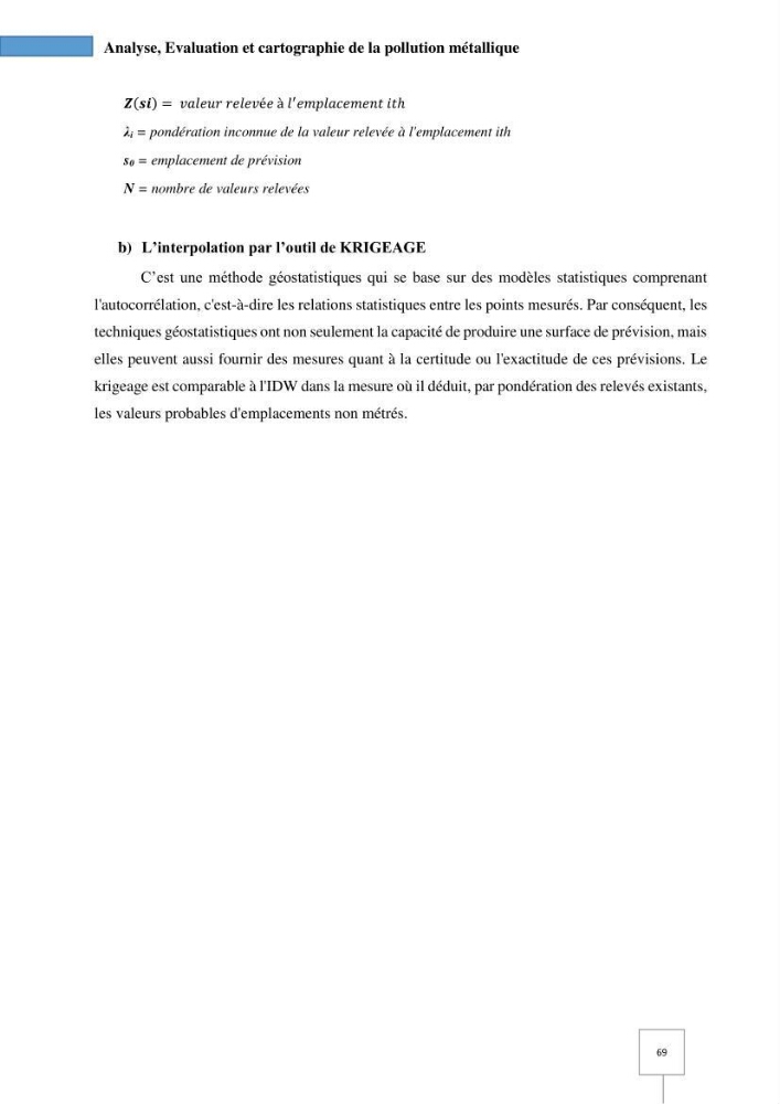 Dynamique spatiale et temporelle des polluants métalliques dans les sédiments marins : Impact de la contamination métallique