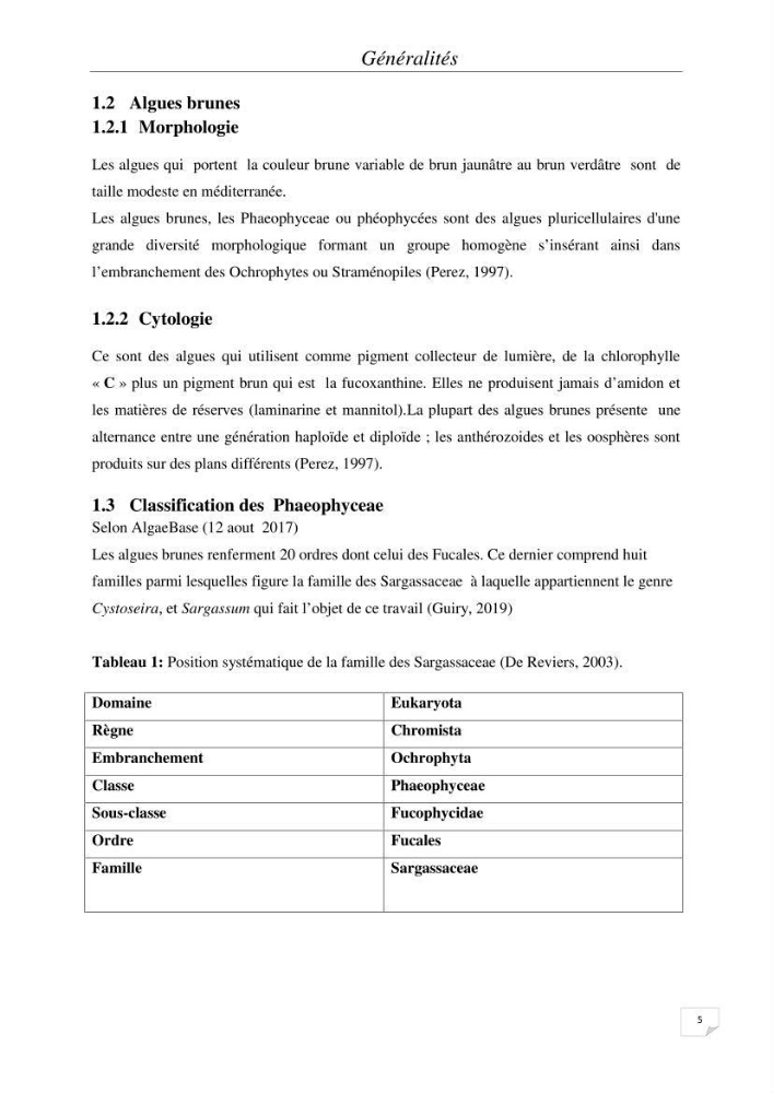 Extraction et identification des alginates à partir d’algues brunes aux possibilités alimentaires et pharmacologiques