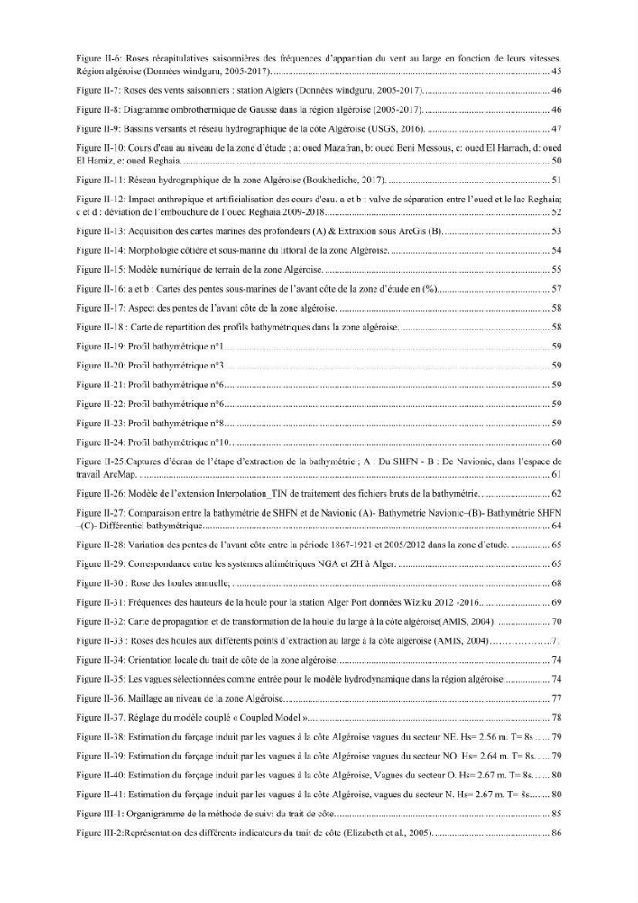 Etude et evaluation de la vulnerabilité des systèmes cotiers dans la région Algéroise: