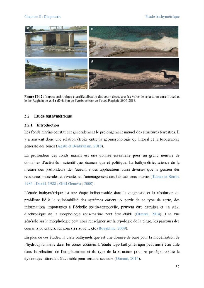 Etude et evaluation de la vulnerabilité des systèmes cotiers dans la région Algéroise: