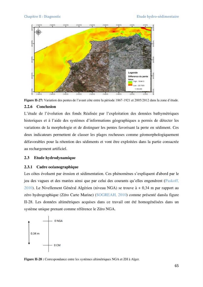 Etude et evaluation de la vulnerabilité des systèmes cotiers dans la région Algéroise: