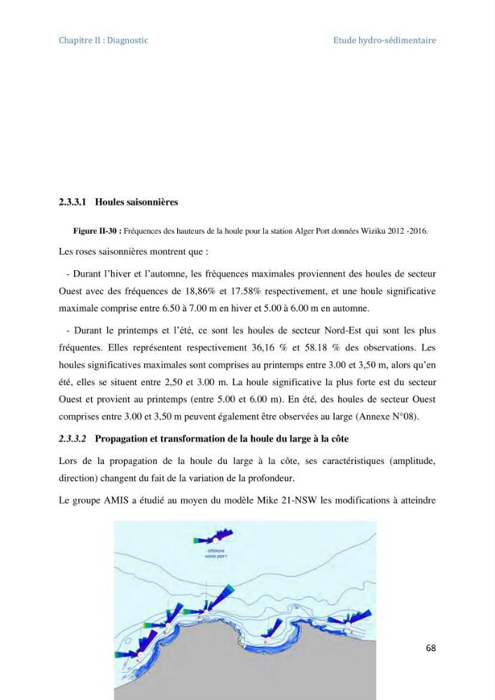 Etude et evaluation de la vulnerabilité des systèmes cotiers dans la région Algéroise: