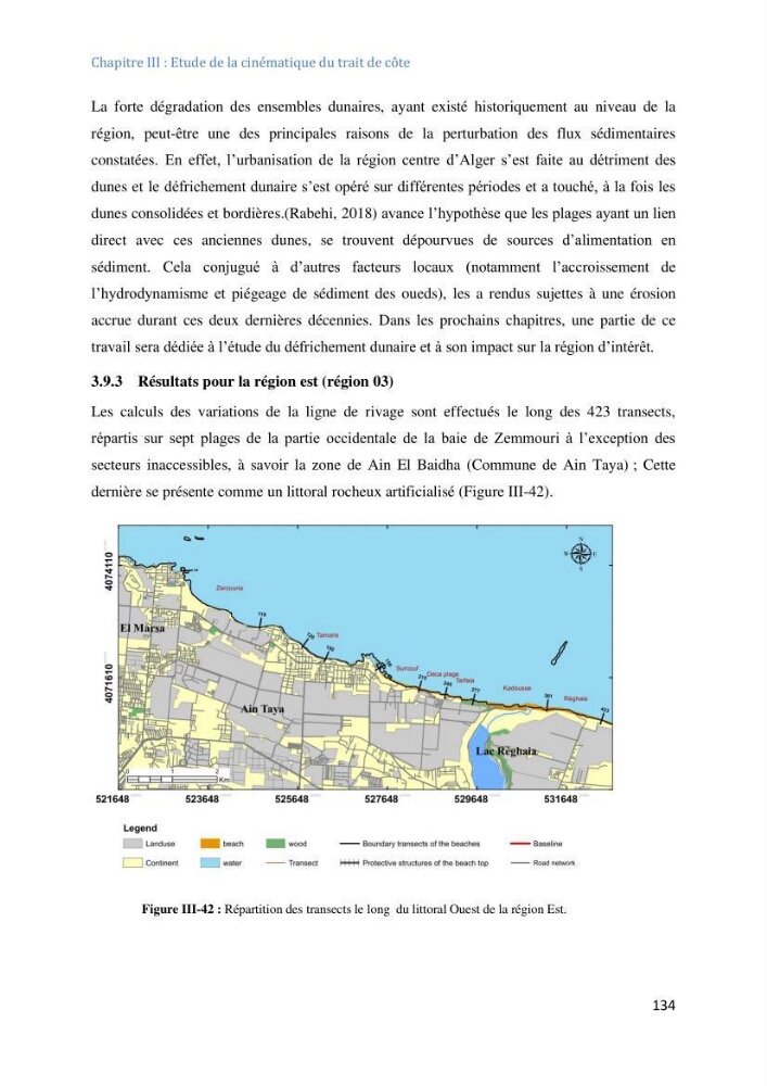 Etude et evaluation de la vulnerabilité des systèmes cotiers dans la région Algéroise:
