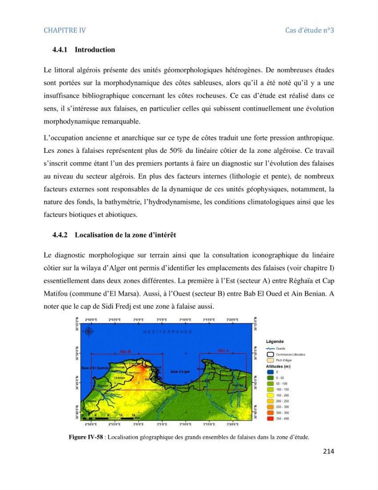 Etude et evaluation de la vulnerabilité des systèmes cotiers dans la région Algéroise: