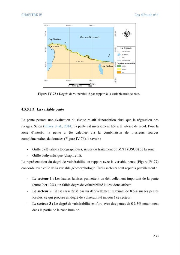 Etude et evaluation de la vulnerabilité des systèmes cotiers dans la région Algéroise: